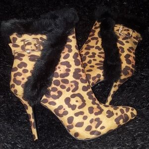 Leopard/Fur High heels